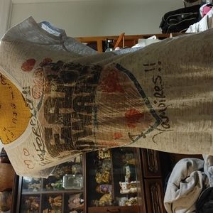 Blue and black sheer shirt